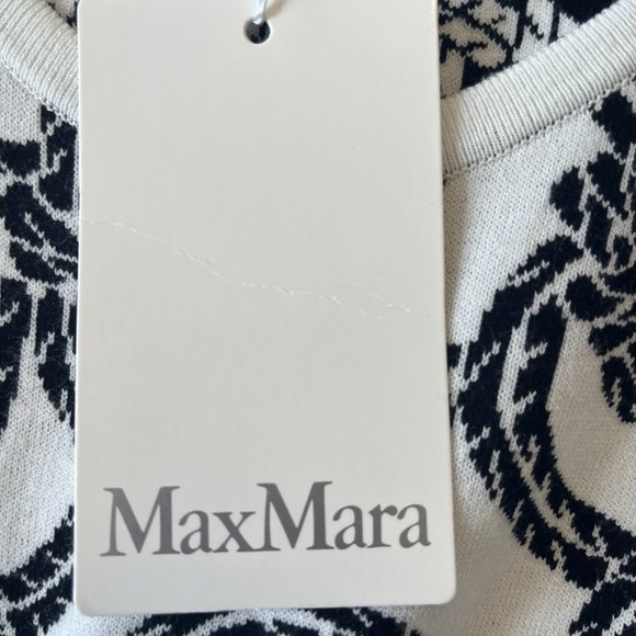 MAX MARA Rope Print Short Sleeve Sheath Dress & Jacket Set - Picture 9 of 12